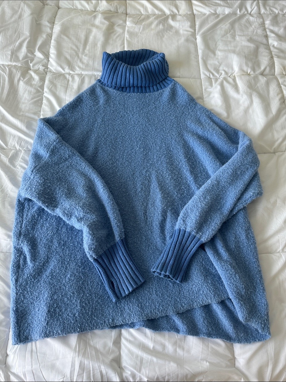Offline by aerie Light Blue Turtleneck Sweater - Soft Knit Women’s Pullover
